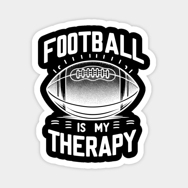 Football is my Therapy Magnet by Francois Ringuette