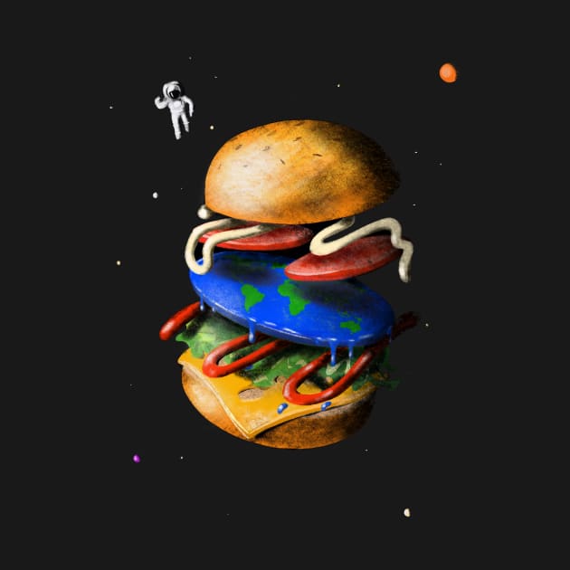 Flat Earth Burger by ditoons