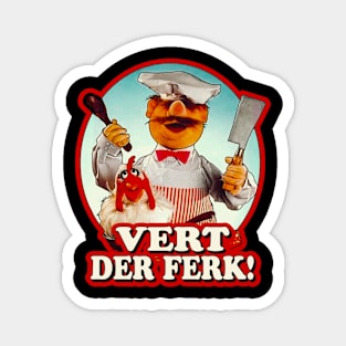 Swedish Chef Vert Der Ferk Retro Magnet