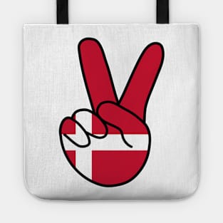 Denmark Flag V Sign Tote