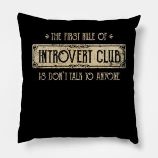 Introvert Club Pillow