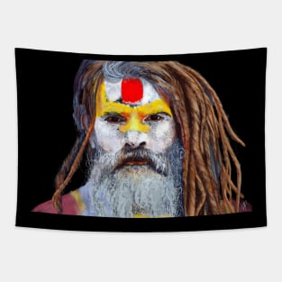 Man Portrait Painting Tapestry