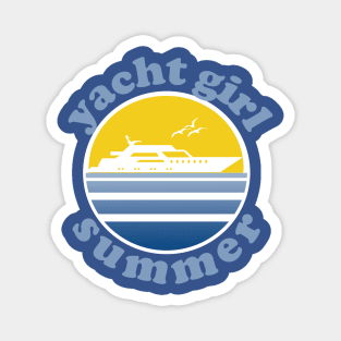 Yacht Girl Summer Magnet