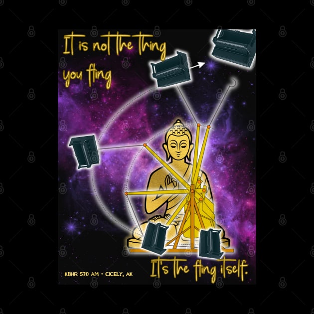 The Fling Itself Piano Trebuchet Poster by Ironymaiden 