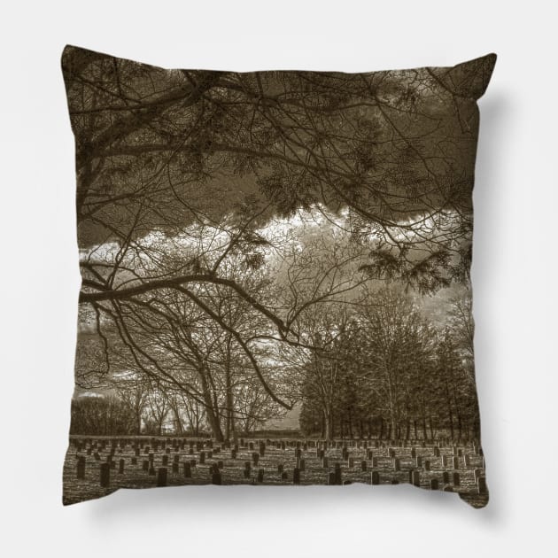 Connecticut Valley Hospital Cemetery Pillow by Rob Johnson Photography