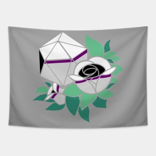 Pretty Poly Rose Demisexual Pride Tapestry