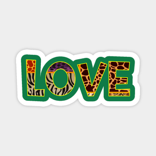 Love Message Leopard Pattern Women’s Positive Vibes Style Magnet