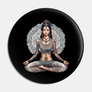 Buddhist Meditation Pin