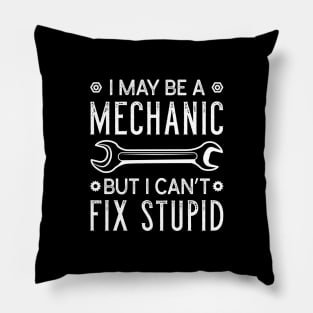 Mechanic Fix Stupid Pillow