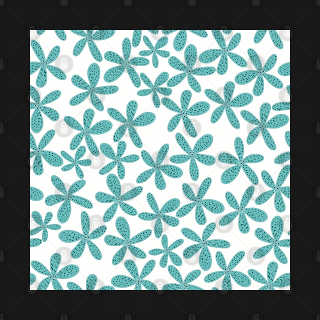 Turquoise Flower design by marina63