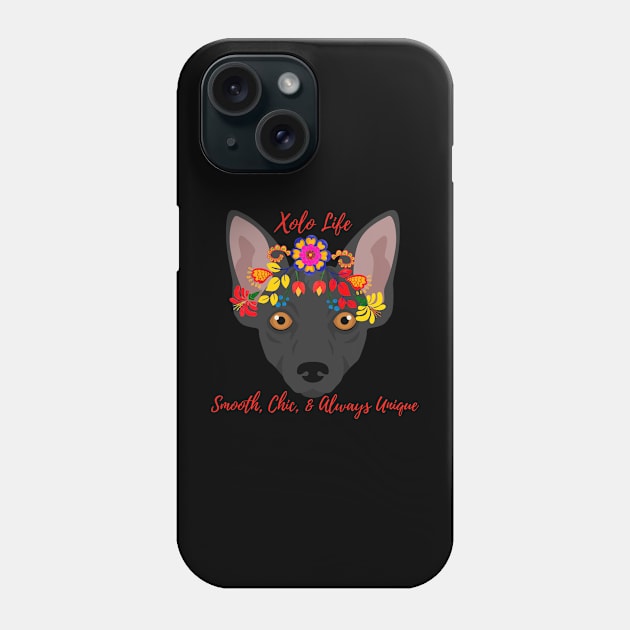 Floral Xolo Dog-Smooth Chic & Always Unique Phone Case by jlee