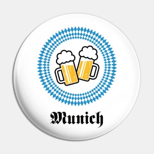 Munich 2 Beer (Bavaria Germany) Pin