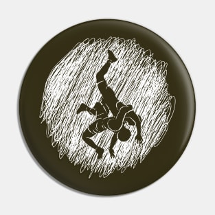 scibble  Wrestlers Pin