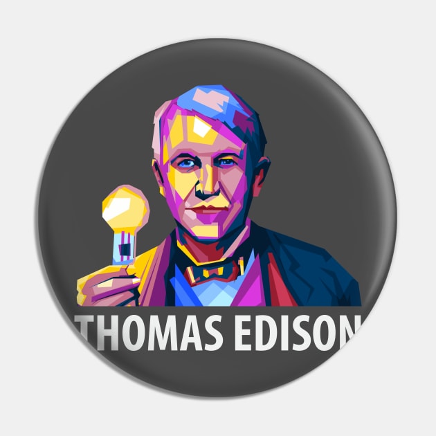 Thomas Edison Pin by Shuriken