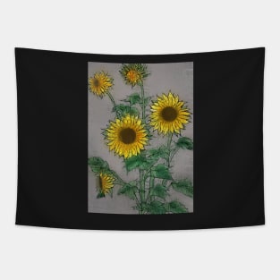 Growing Sunflowers Tapestry