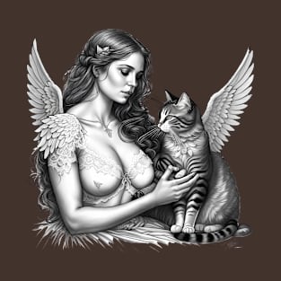 ANGEL WITH WINGS DESIGN T-Shirt