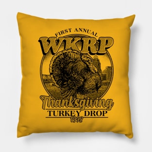 WKRP Turkey Drop 1978 Pencil Art Pillow