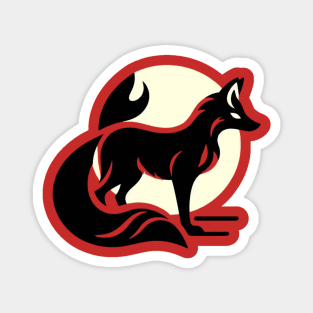 Fox  silhouette Magnet