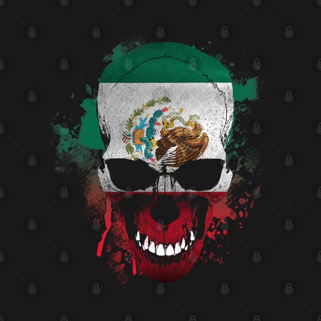 Mexican flag skull by MonkeyKing