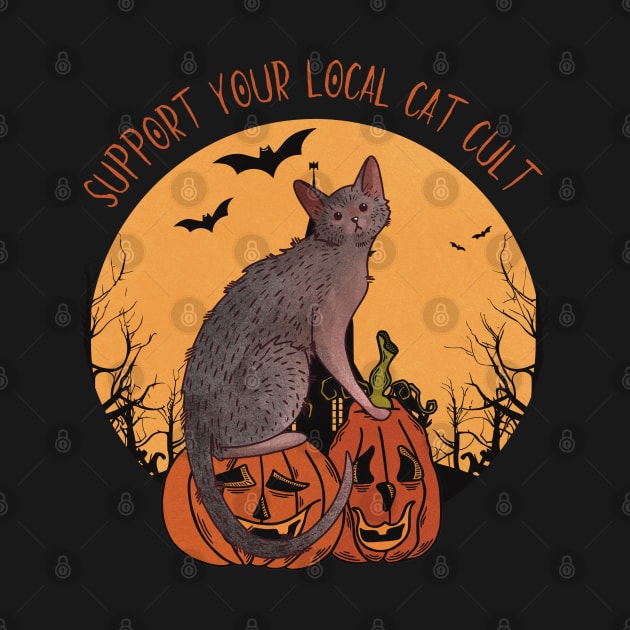 Support your local cat cut - Lykoi werewolf cat by Feline Emporium