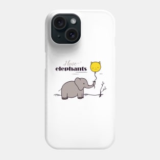 I love elephants Phone Case