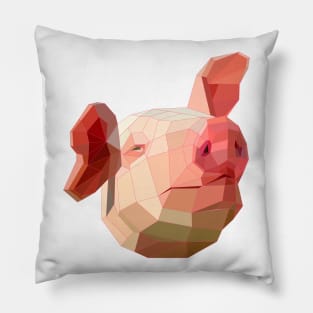 Polygon Pig Pillow