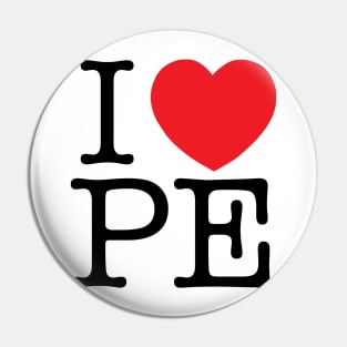 I Heart PE Pin