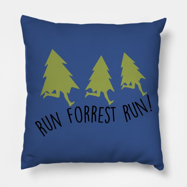 run forrest run 1 Pillow by ceniu