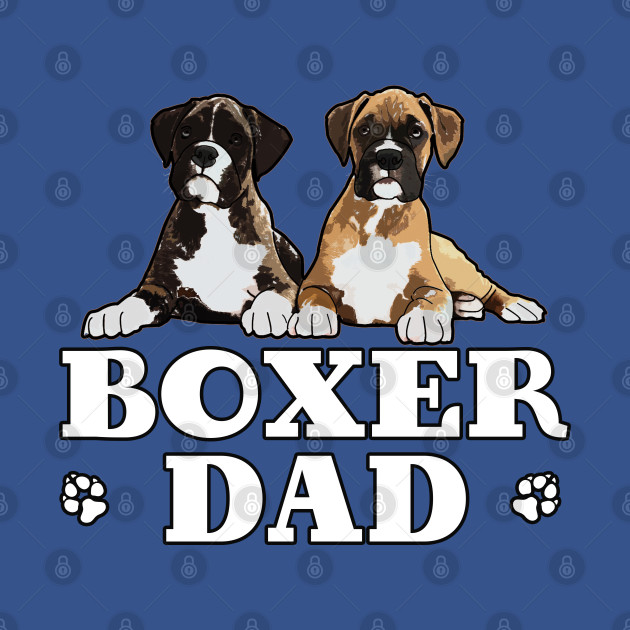 Disover Boxer Dog Mens - Boxer Dad - Boxer Dog Mens - T-Shirt