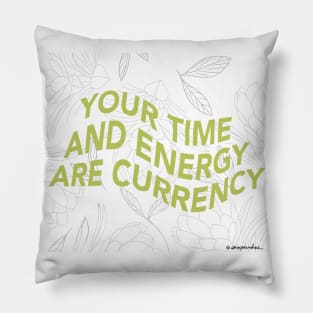 Time and Energy Pillow