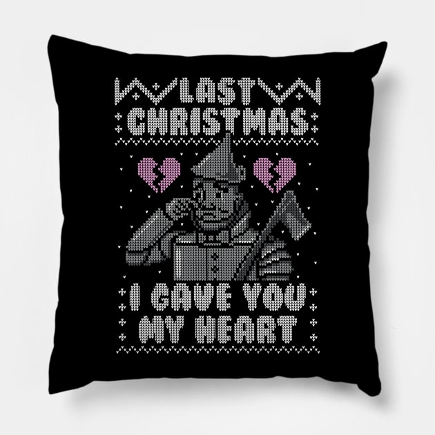 Last Christmas! - Ugly Christmas Sweater Pillow by Raffiti