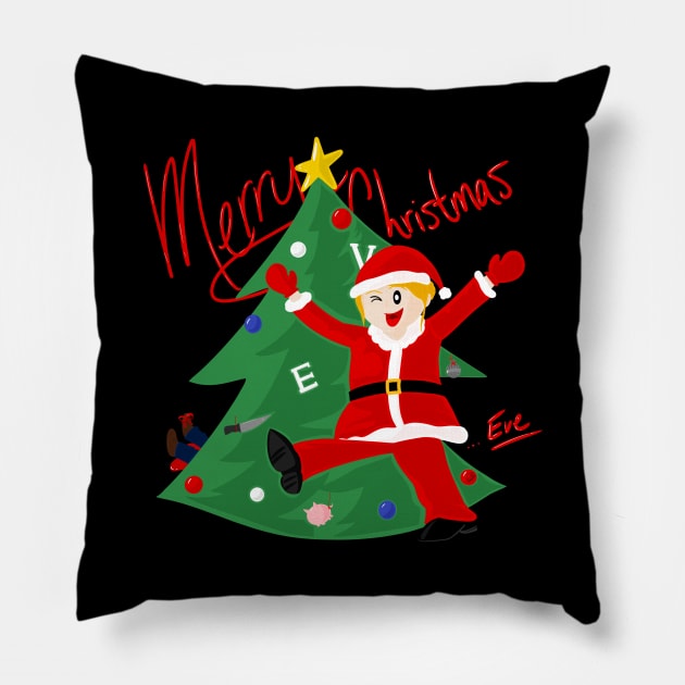 Merry Christmas ... Eve Pillow by SleepyInPsych