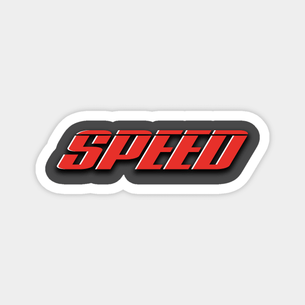 Speed – Logo Magnet by GraphicGibbon