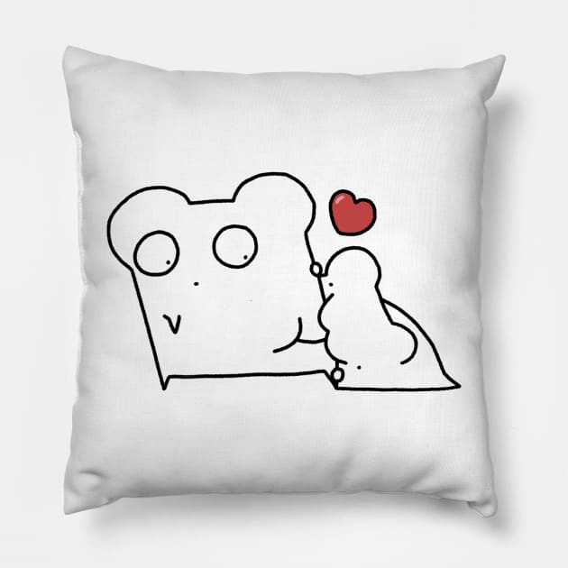 Bread's affection Pillow by KennysGifs