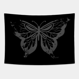 BUTTERFLY dark Gray, Logo Tapestry