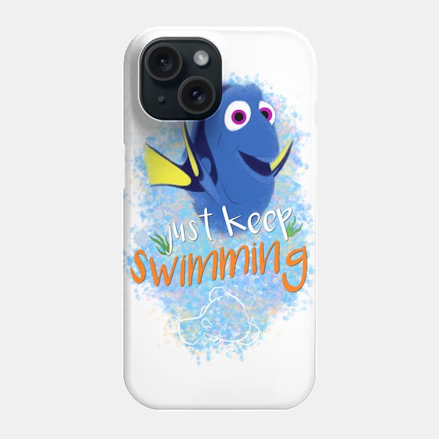 Just Keep Swimming Phone Case by ShutterStudios