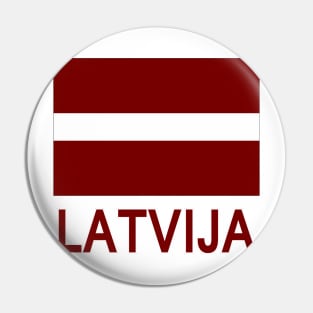 The Pride of Latvia - Latvian Flag and Language Pin