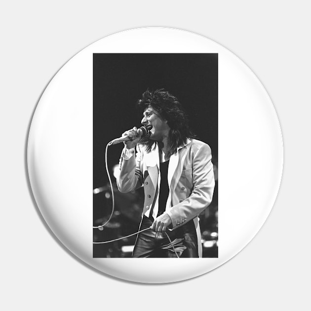 Steve Perry BW Photograph Pin by Concert Photos