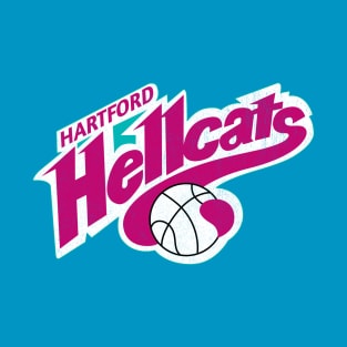 Defunct Hartford Hellcats CBA Basketball 1993 T-Shirt