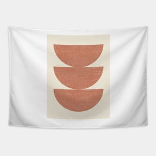 Half Circle 3 - Orange Terra Tapestry