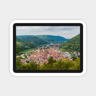 Bad Urach, view of the town centre from the Grafensteige hill Magnet