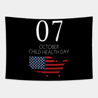 child health day, america in 7 october Tapestry