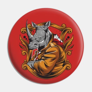 Rhino Character Pin