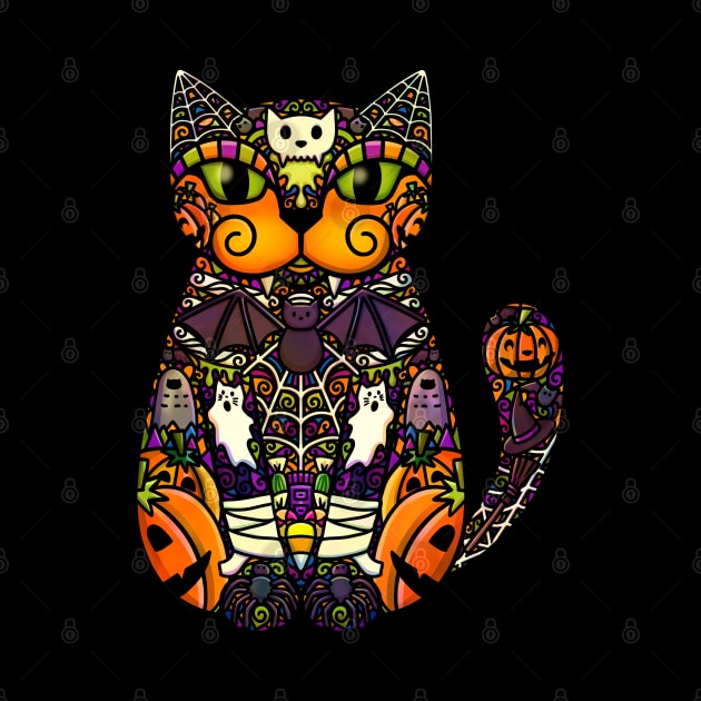 Halloween Cat by Doodlecats 