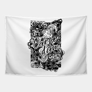 Carpe Diem Streetwear Aesthetic T shirt Tapestry