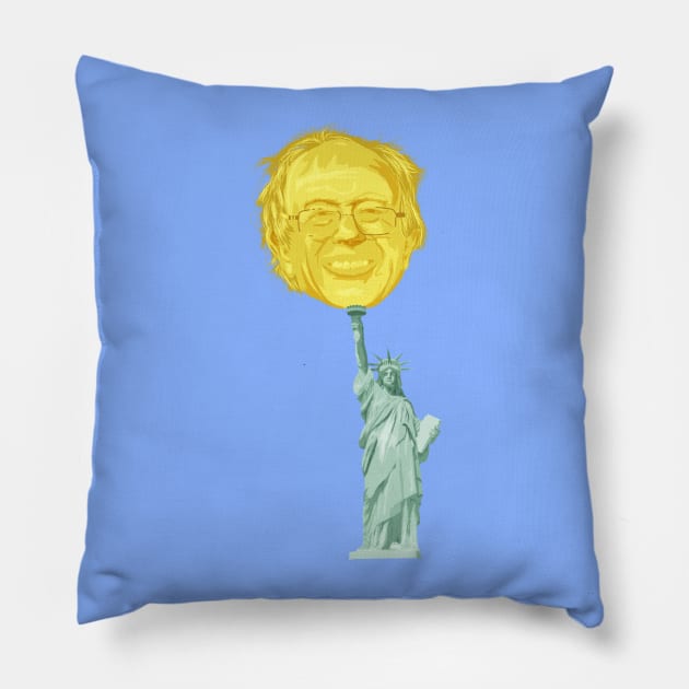 Feel the Bern Pillow by Brieana