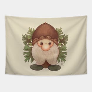 Woodland Gnome With Acorn Hat Tapestry