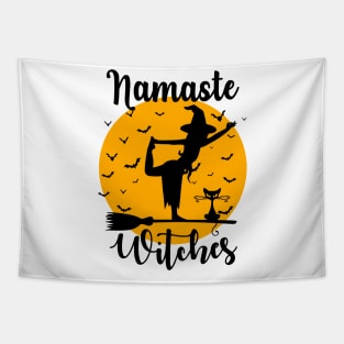 Namaste Witches - Yoga Halloween Meditation Tapestry