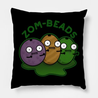 Zom-beads Cute Halloween Zombie Beads Pun Pillow