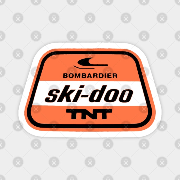 Ski Doo TNT vintage Snowmobile Magnet by Midcenturydave